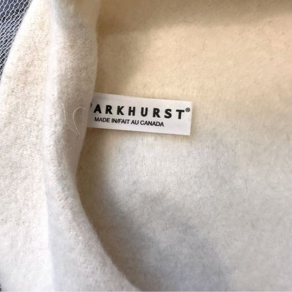 Parkhurst 100% wool ivory beret - Picture 4 of 5